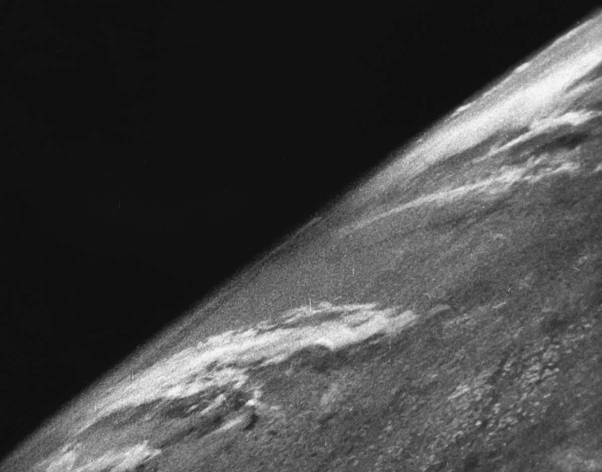 First photo of earth from space