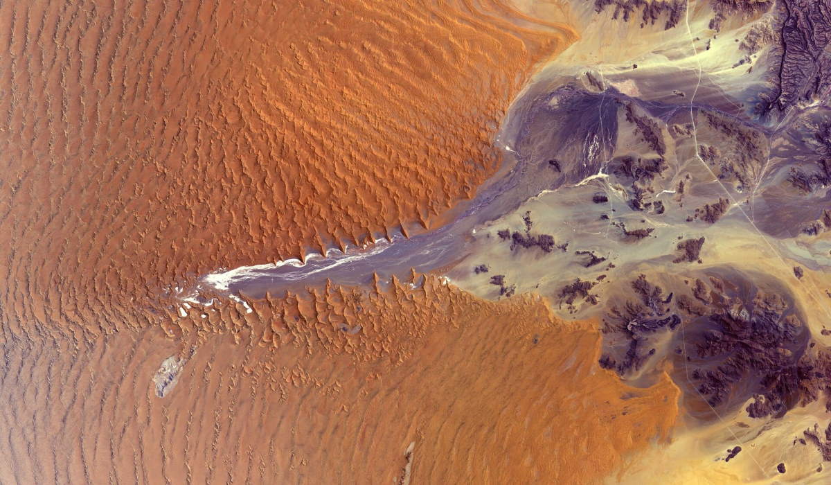 Namib Desert from space (cropped)