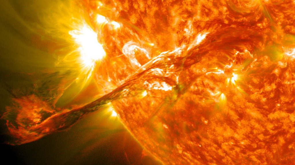 The Sun is less active than sibling stars - A Solar Filament Erupts
