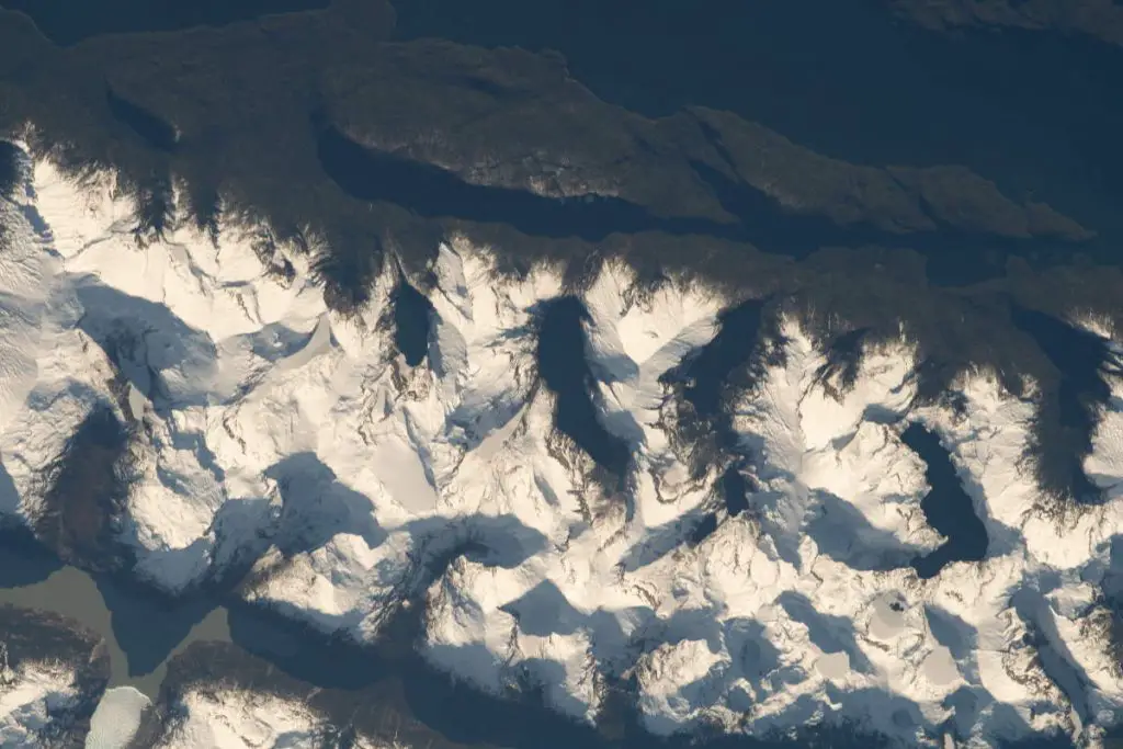 Most Beautiful Earth Photos Taken From the ISS in 2020 - Andes Mountain Range from the ISS. September 4, 2020