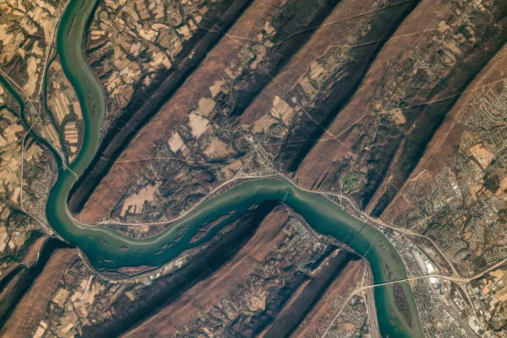 Most Beautiful Earth Photos Taken From the ISS in 2020 - Susquehanna River from the ISS. April 24, 2020.