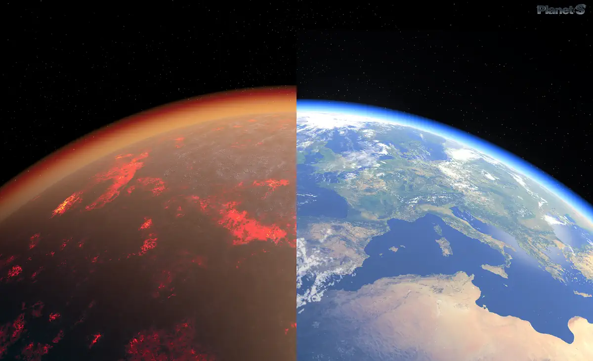 Earth's atmosphere - early and today