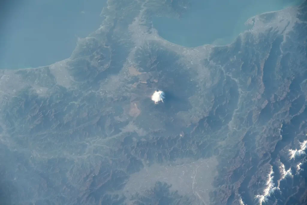 Most beautiful Earth photos taken from the International Space Station in 2021: Mount Fuji