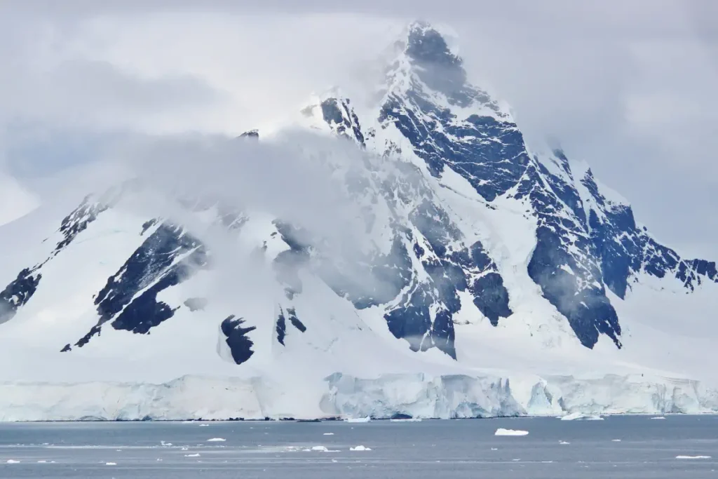 Antarctica is the highest continent, with an average elevation of 2,300 meters (7,545 feet)