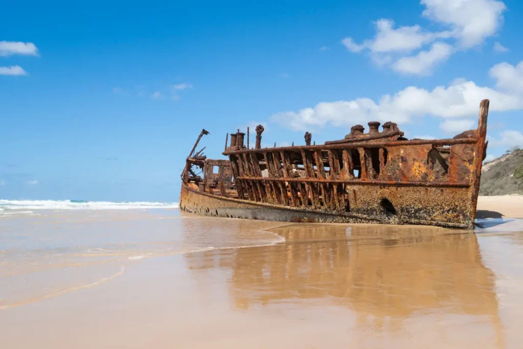 UNESCO World Heritage Sites: Maheno shipwreck, Fraser Island, Australia