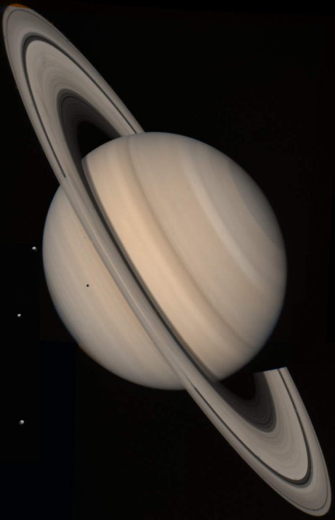 Saturn by Voyager 2