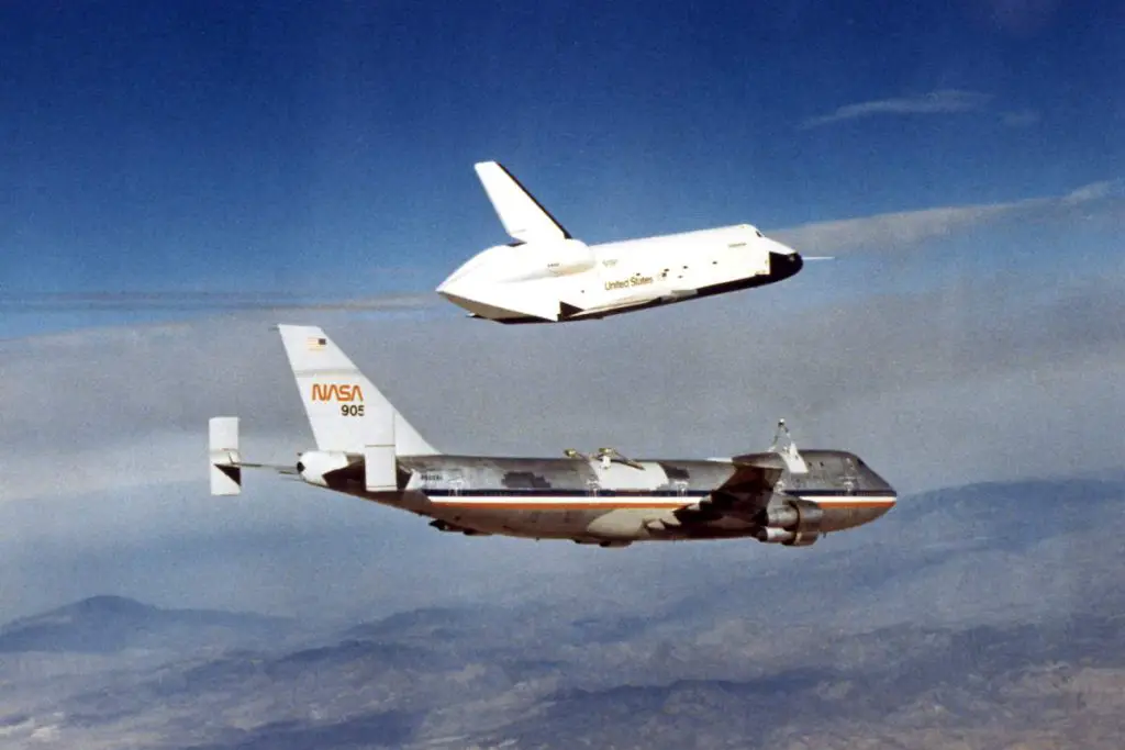 Space Shuttle Enterprise first free flight test (August 12, 1977)