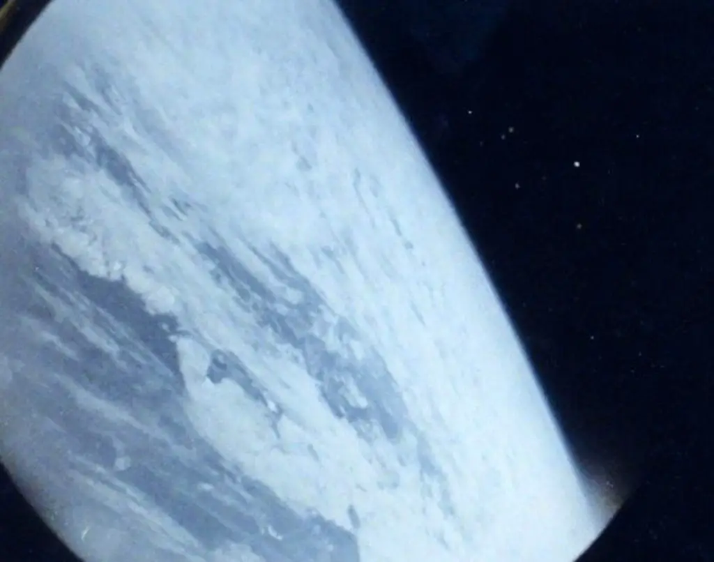 The first photo of Earth from space taken by a person
