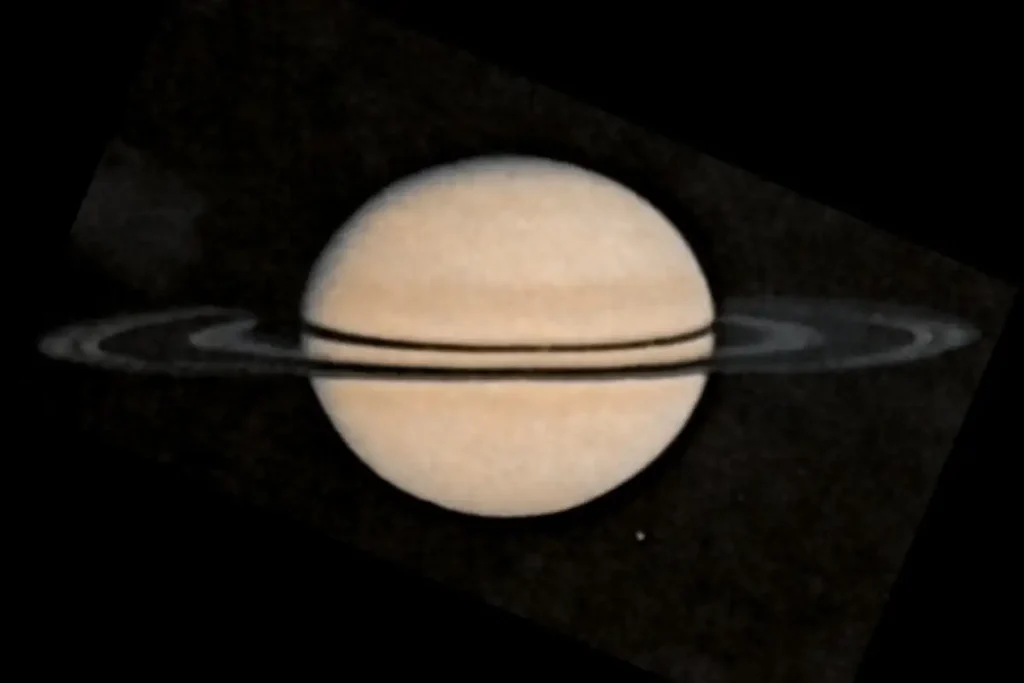 Pioneer 11 image of Saturn taken on  August 26, 1979