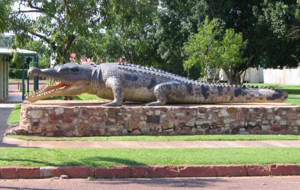 A lifesize replica of Krys at Normanton, Queensland, Australia.