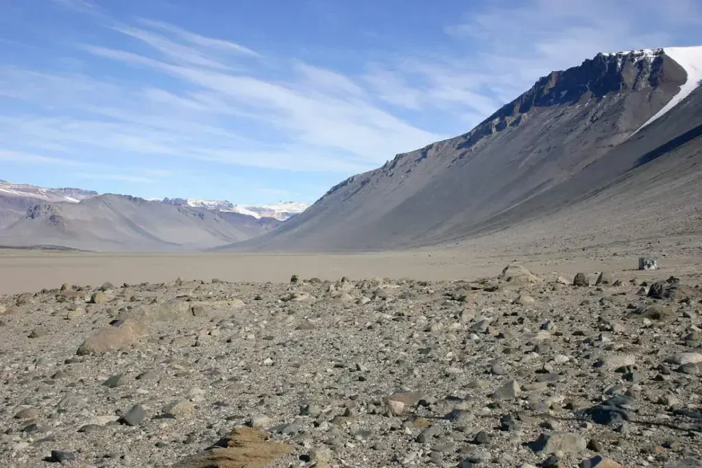 Driest places in the world: Wright Valley, McMurdo Dry Valleys, Antarctica - from the Bull Pass