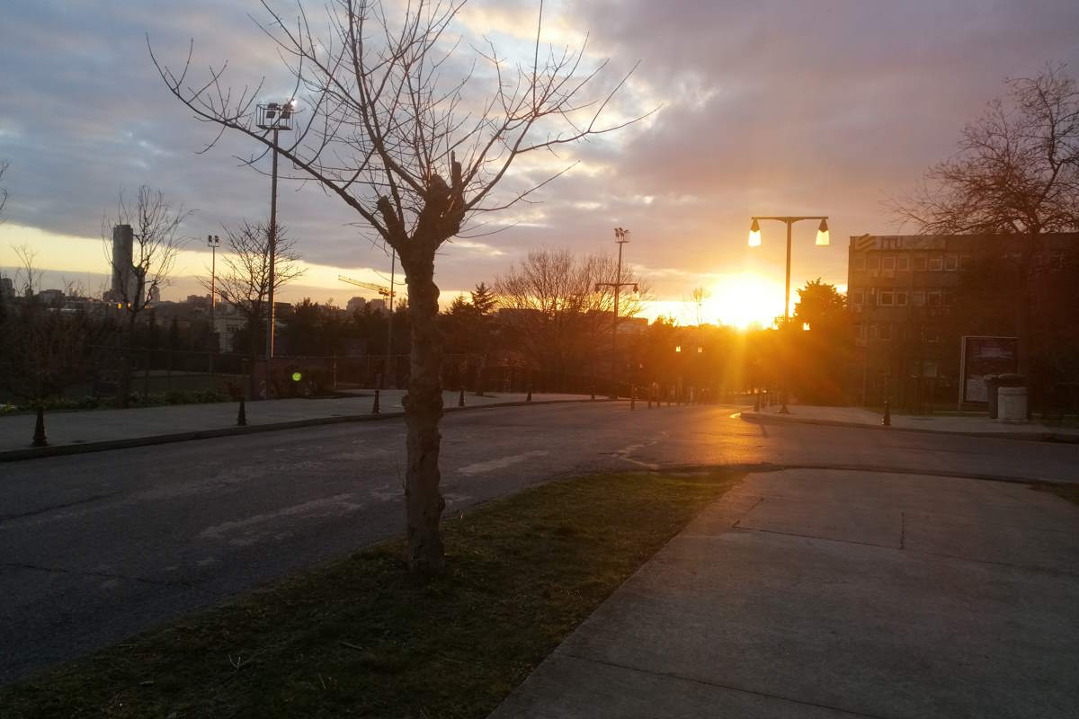 Sunset at the Istanbul Technical University
