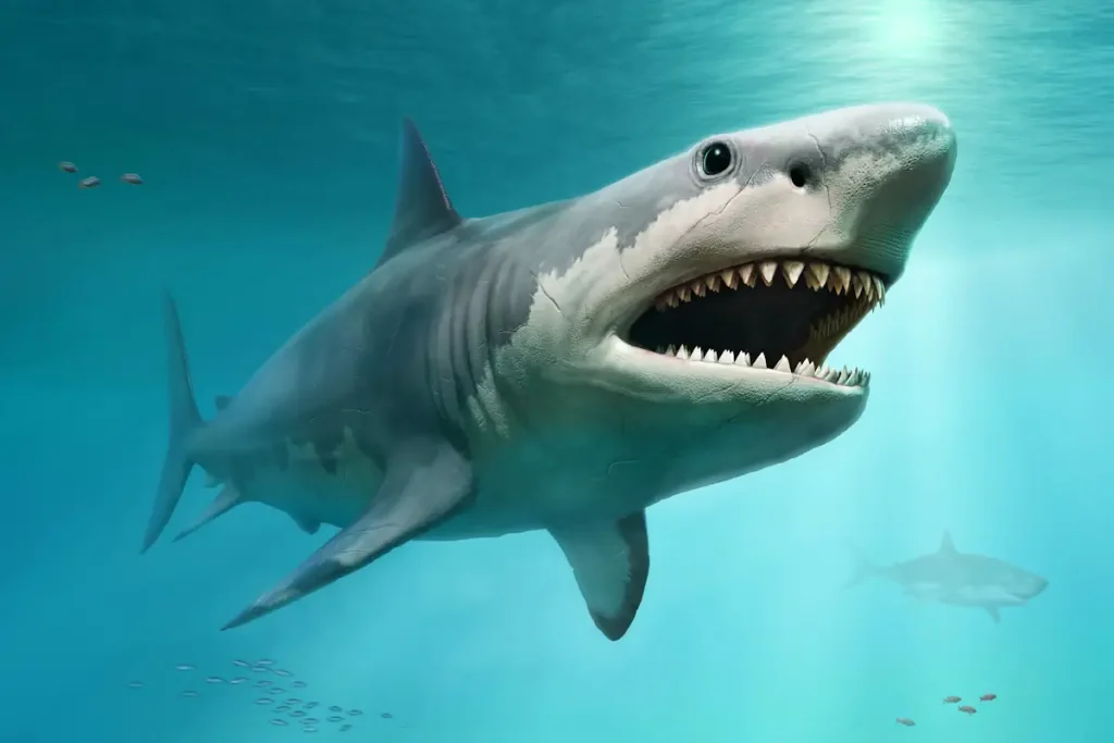 How big was the Megalodon?Megalodon 3D illustration