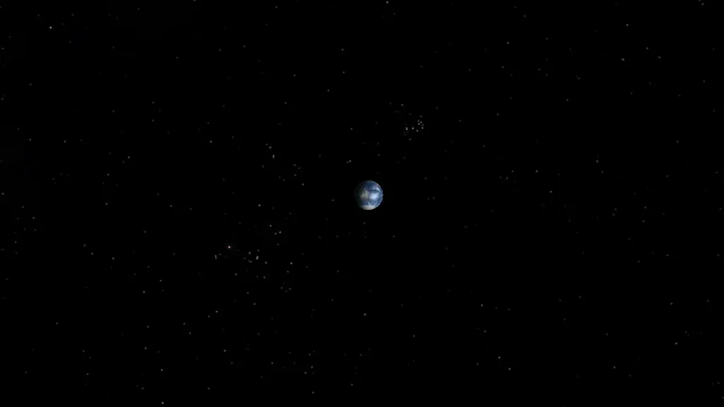 Earth from Moon distance