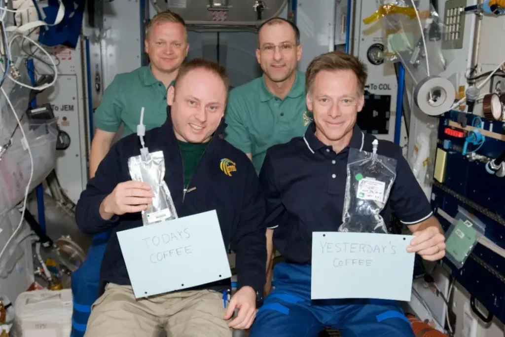 Water purification at the International Space Station: Yesterday's coffee, Today's coffee